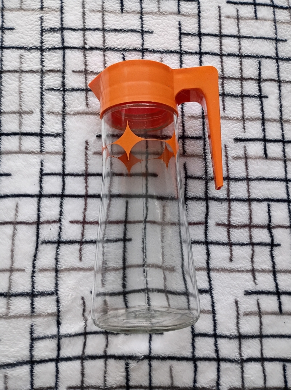 1960s 1970s Vintage Collectible Anchor Hocking Juice Carafe